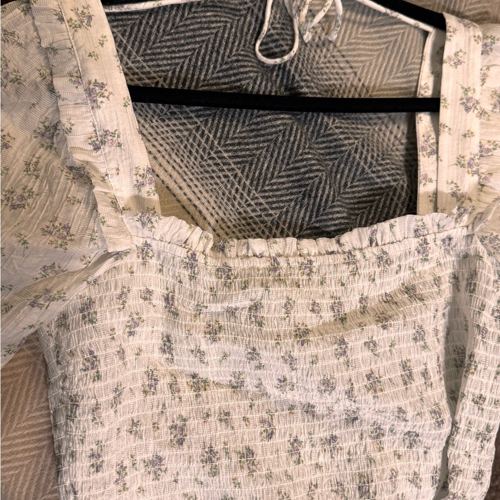Floral Cream Women's Top